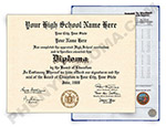 Fake High School Diploma and Transcripts